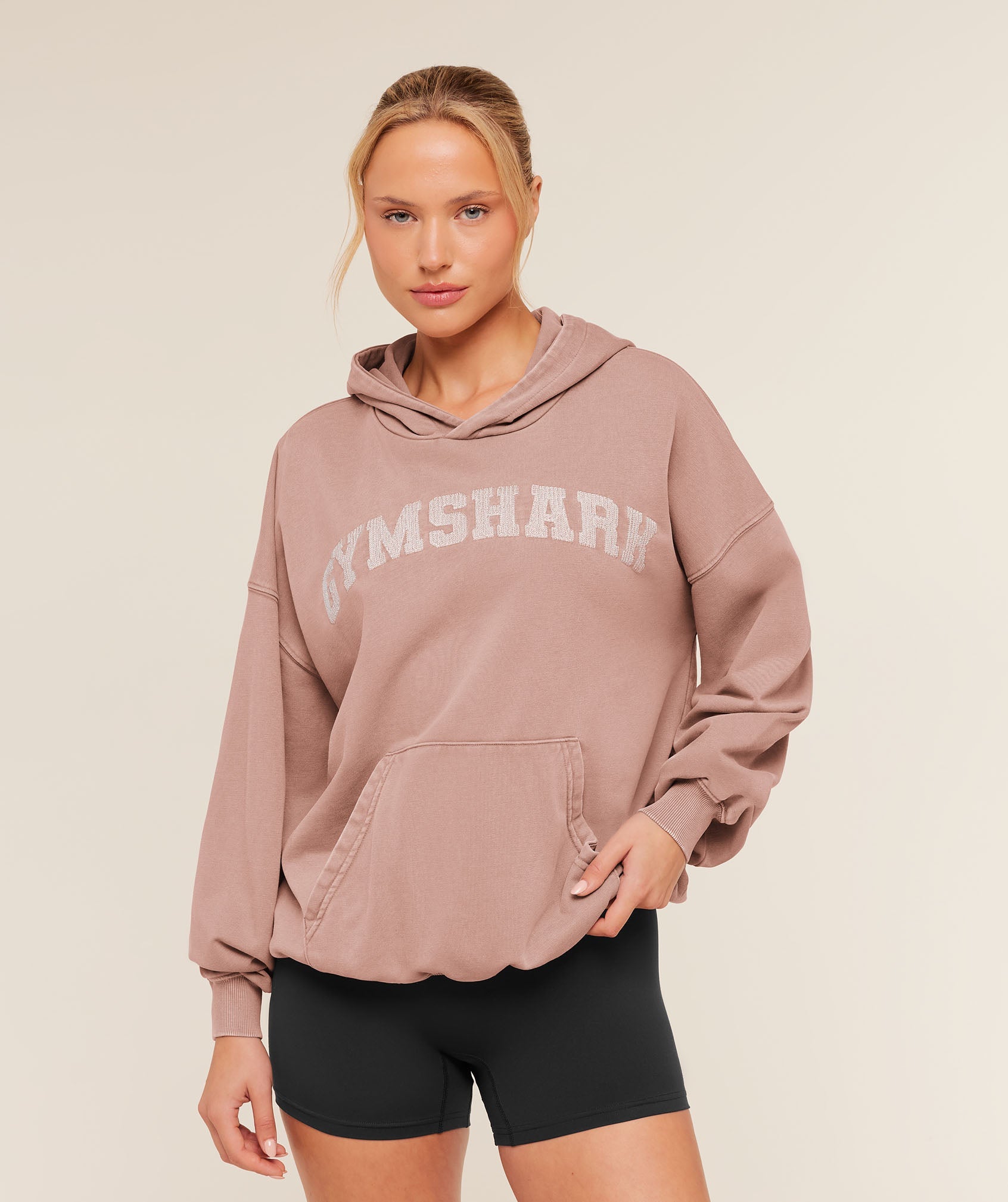 Chainstitch Graphic Hoodie - Chestnut Pink/Wash — imagem 1