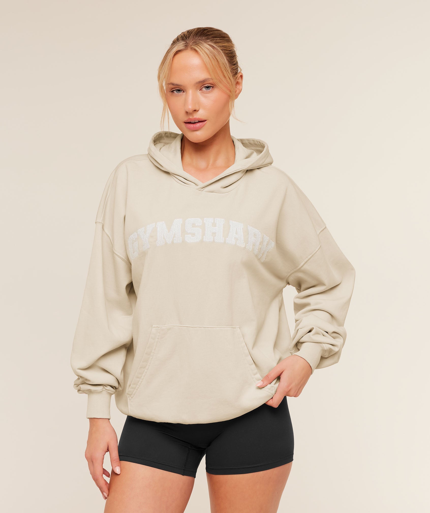 Chainstitch Graphic Hoodie - Pebble Grey/Wash — imagem 1