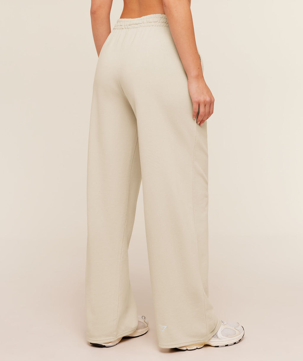 Chainstitch Graphic Wide Leg Joggers - Pebble Grey/Wash — imagem 2