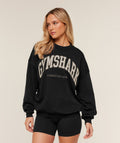 Collegiate Graphic Crew Neck Pullover - Black/ Pebble Grey — imagem 1