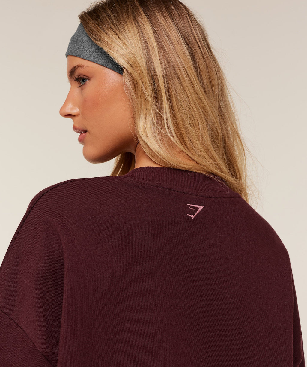 Collegiate Graphic Crew Neck Pullover - GS Rich Maroon — imagem 5