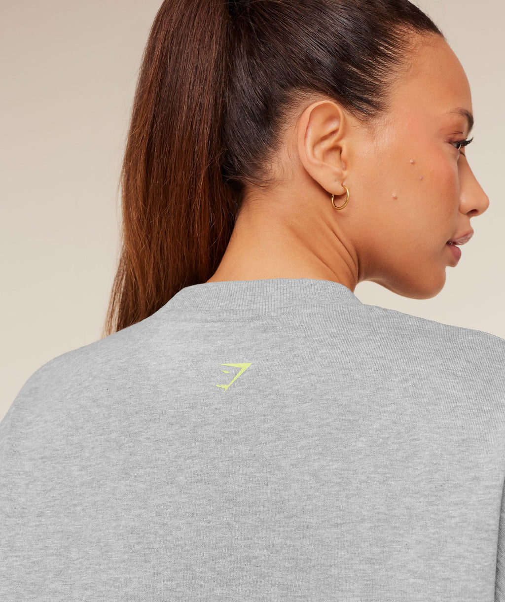 Glutey Calls Graphic Sweatshirt - Light Grey Core Marl — imagem 6