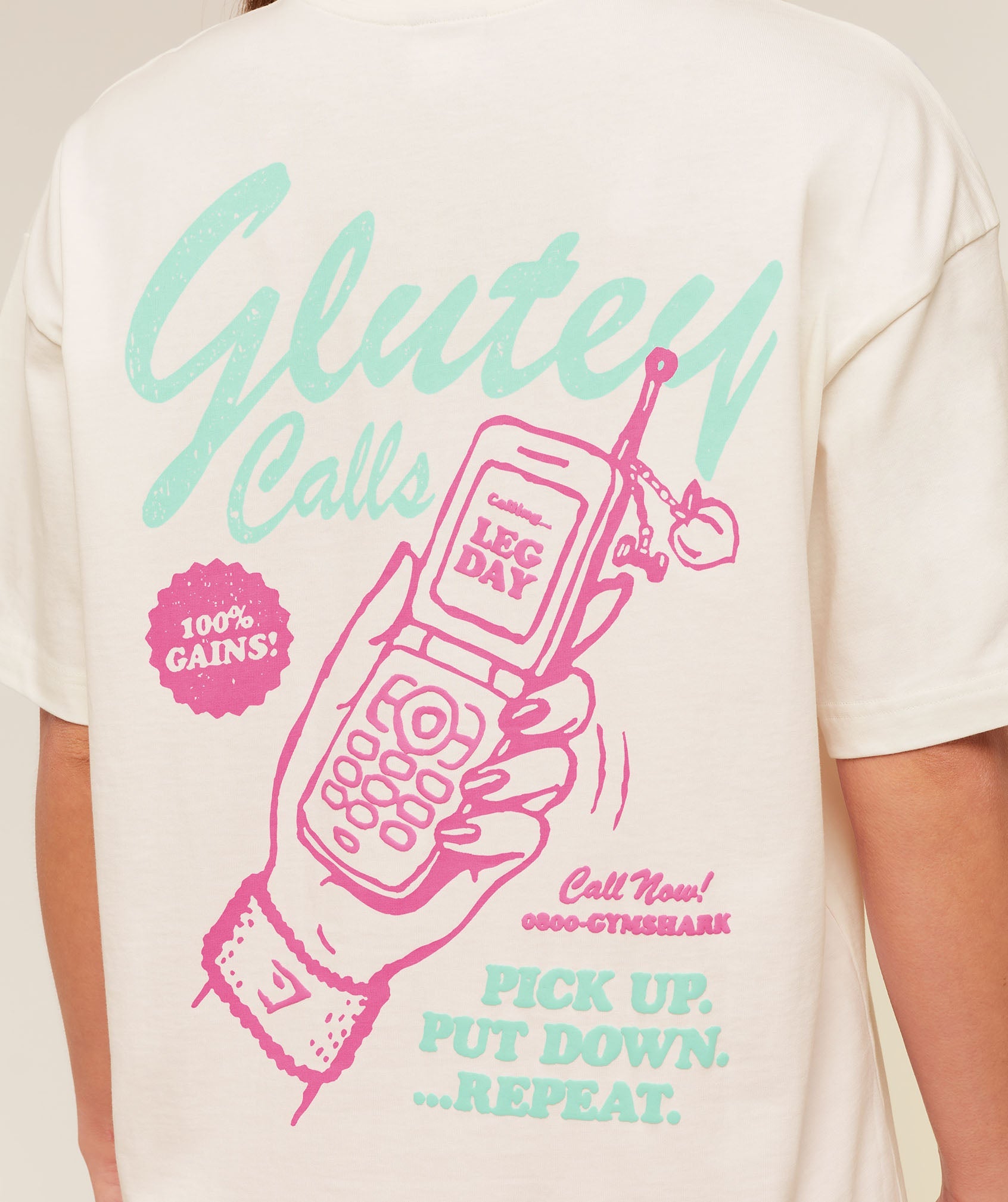 Camiseta Feminina Gymshark Glutey Calls