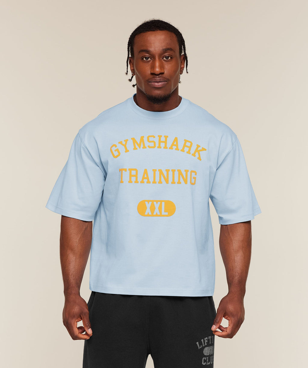 Gymshark Training Graphic T-Shirt - Chilled Blue — imagem 1