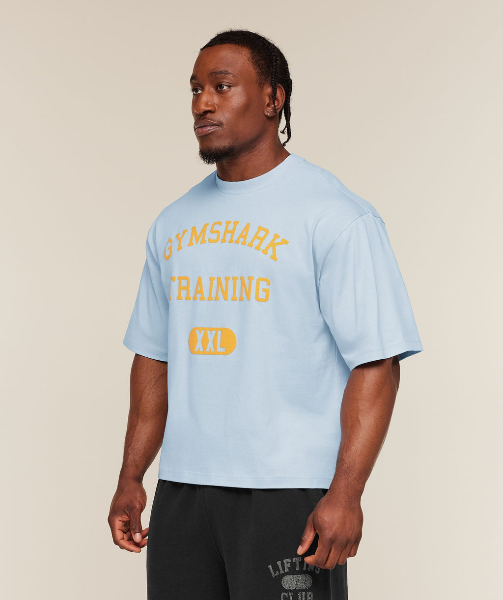 Gymshark Training Graphic T-Shirt - Chilled Blue — imagem 3