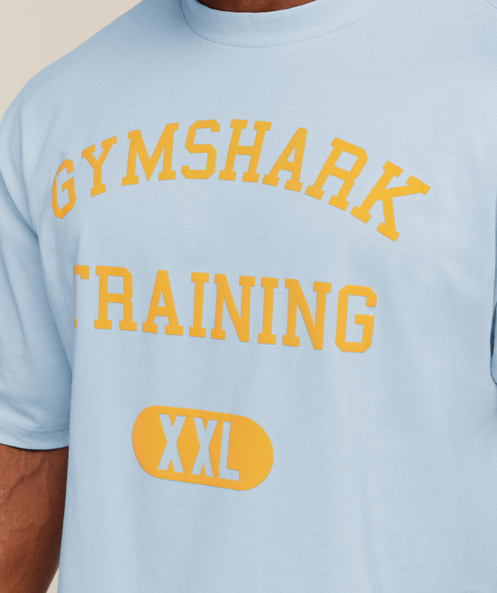 Gymshark Training Graphic T-Shirt - Chilled Blue — imagem 5