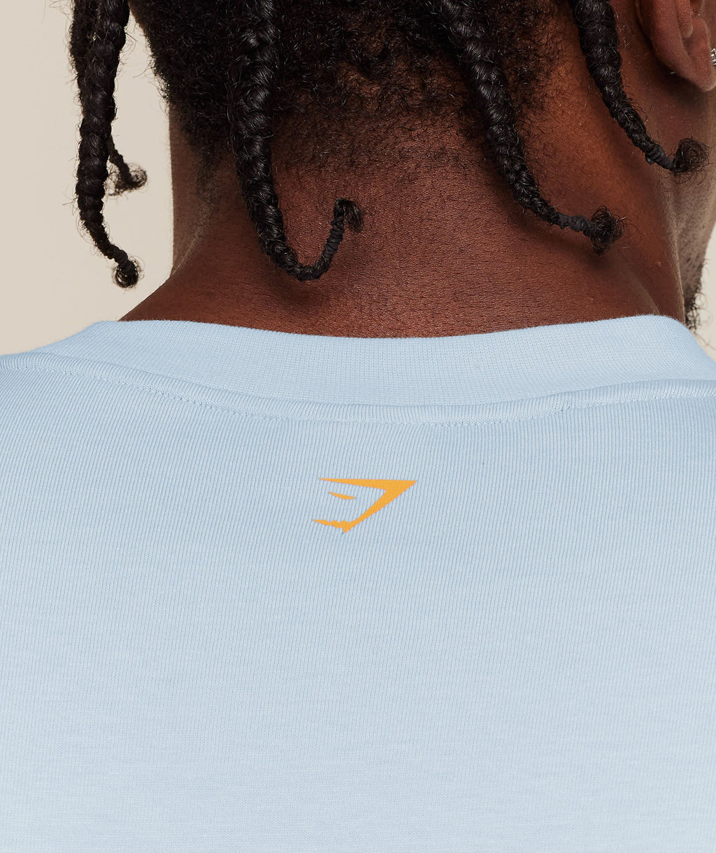 Gymshark Training Graphic T-Shirt - Chilled Blue — imagem 6