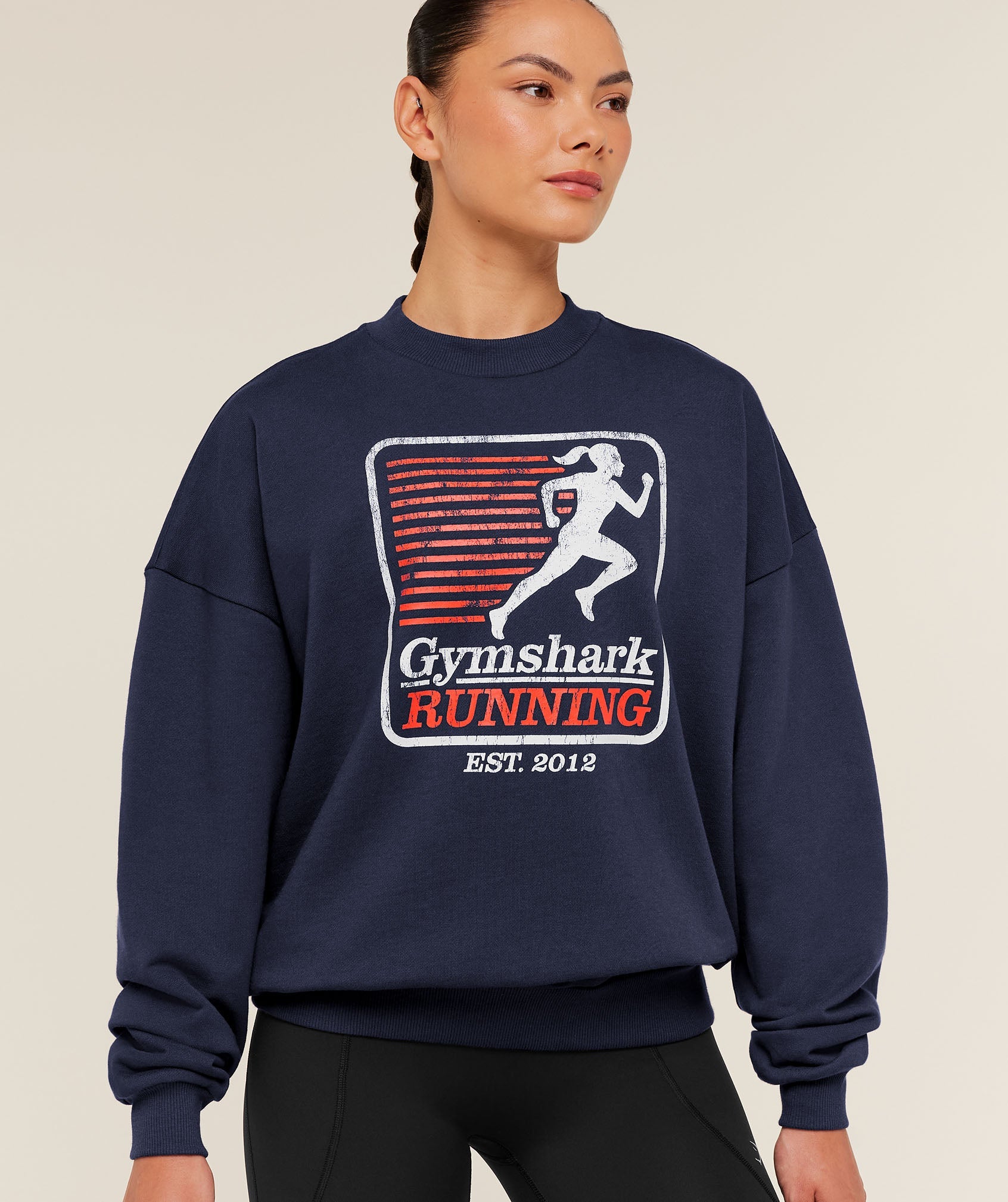 Run Club Graphic Sweatshirt - Heavy Blue — imagem 5