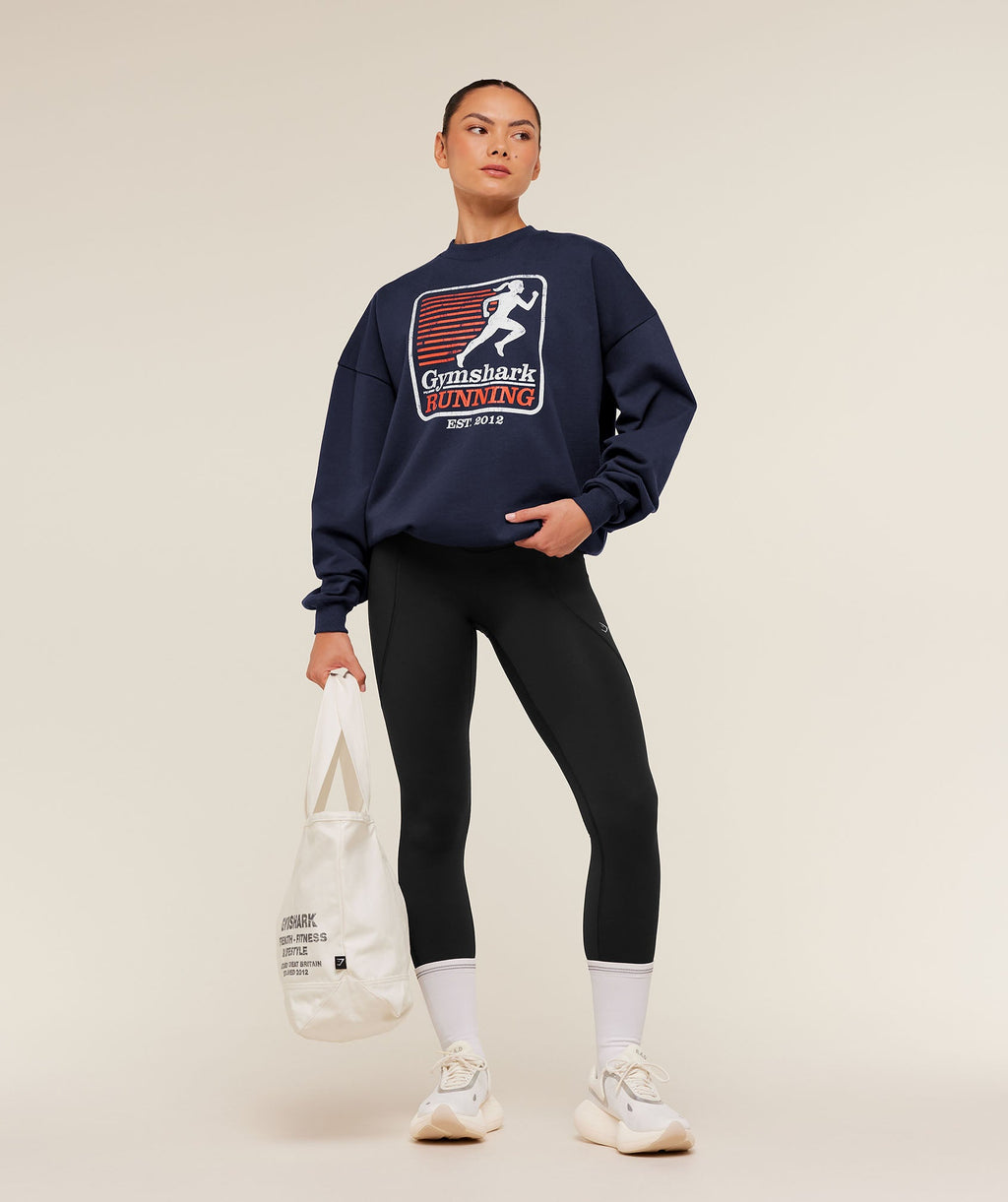 Run Club Graphic Sweatshirt - Heavy Blue — imagem 6