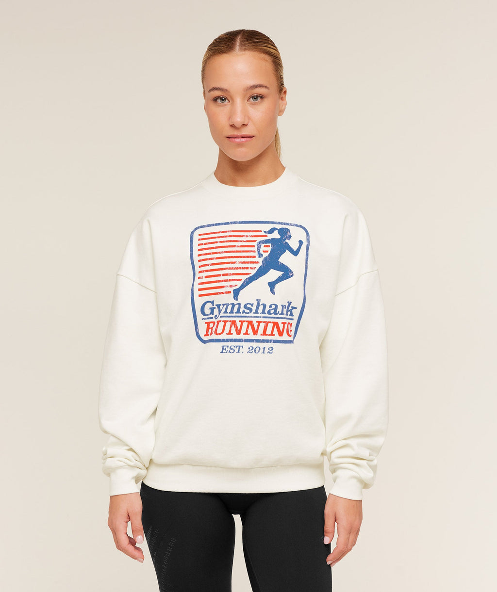 Run Club Graphic Sweatshirt - GS Soft White — imagem 1