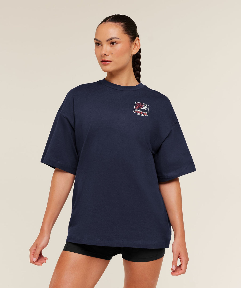 Camiseta Feminina do Gymshark Run Club Graphic