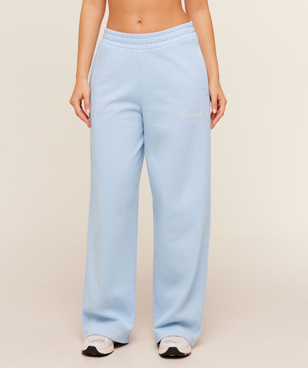 Script Embroidery Joggers - Chilled Blue — imagem 1