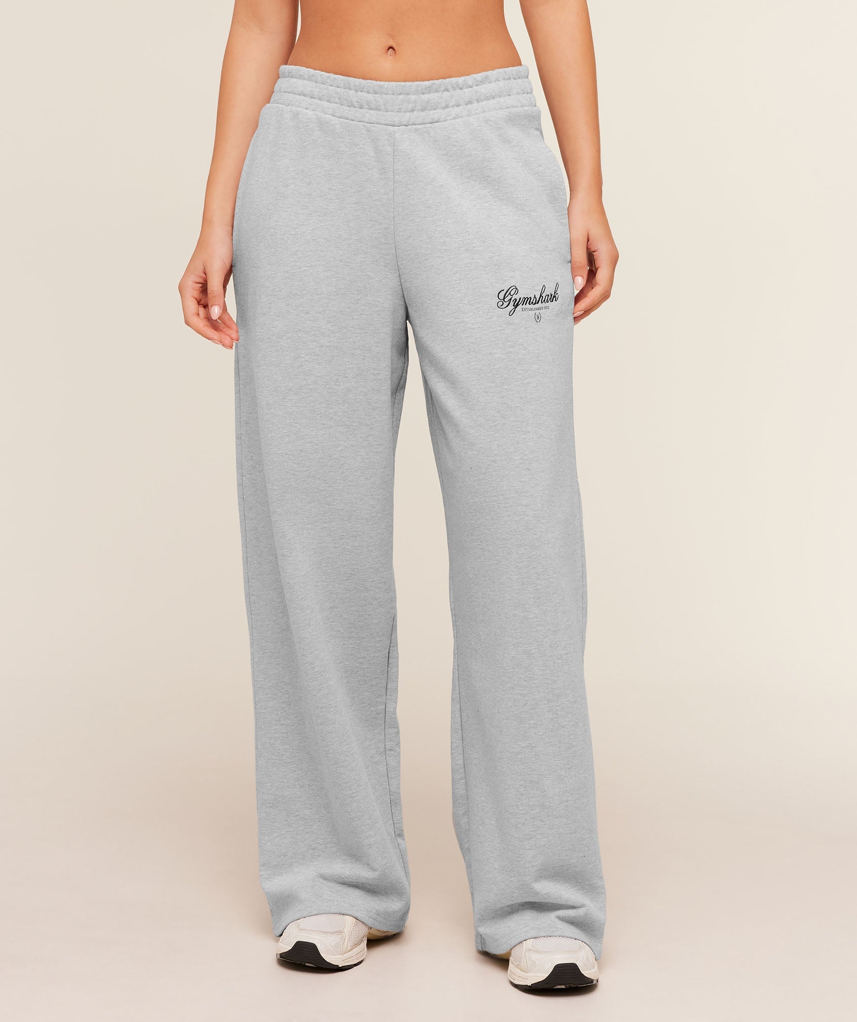 Script Embroidery Joggers - Light Grey Core Marl — imagem 1