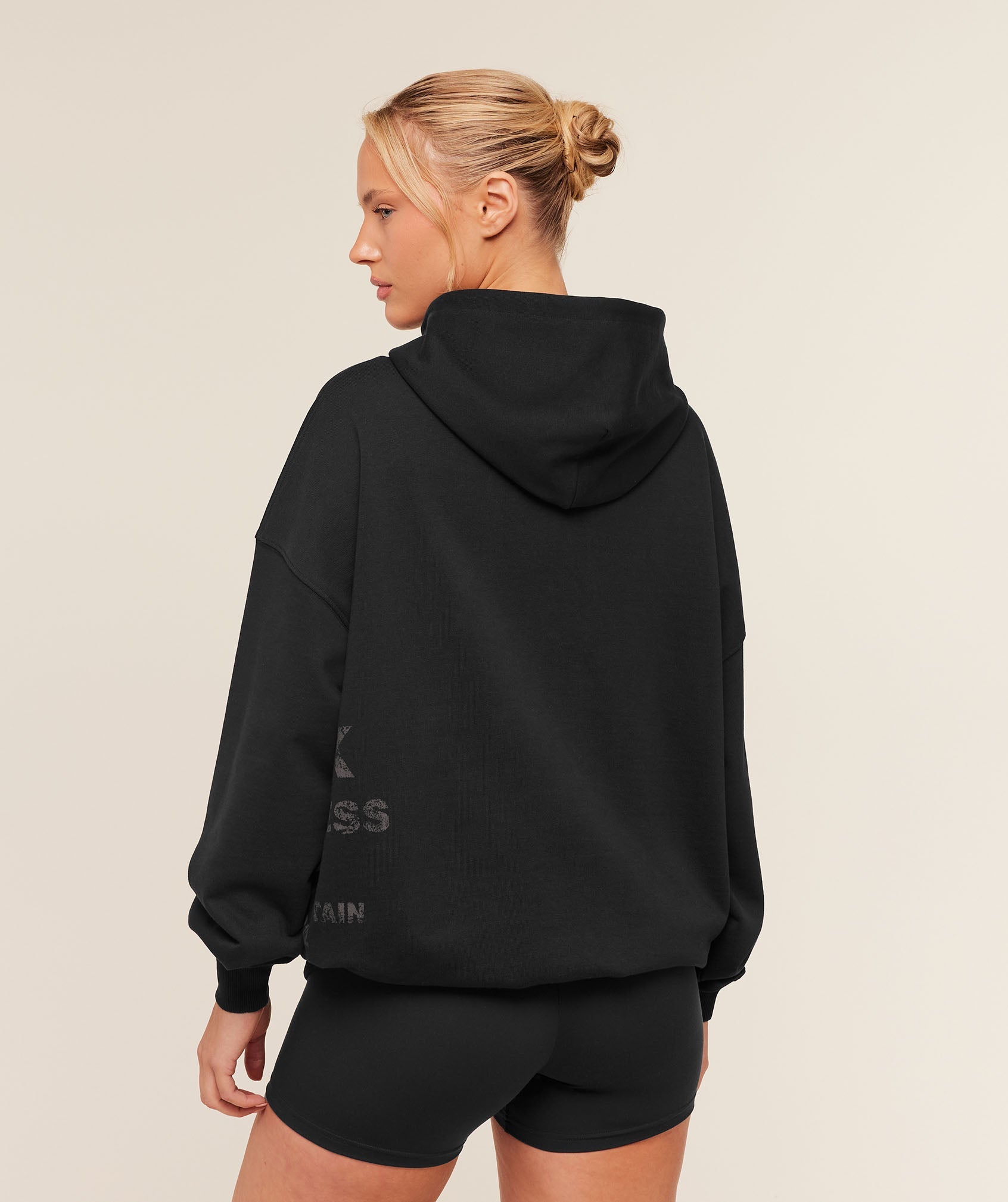 Stacked Graphic Hoodie - Black — imagem 2