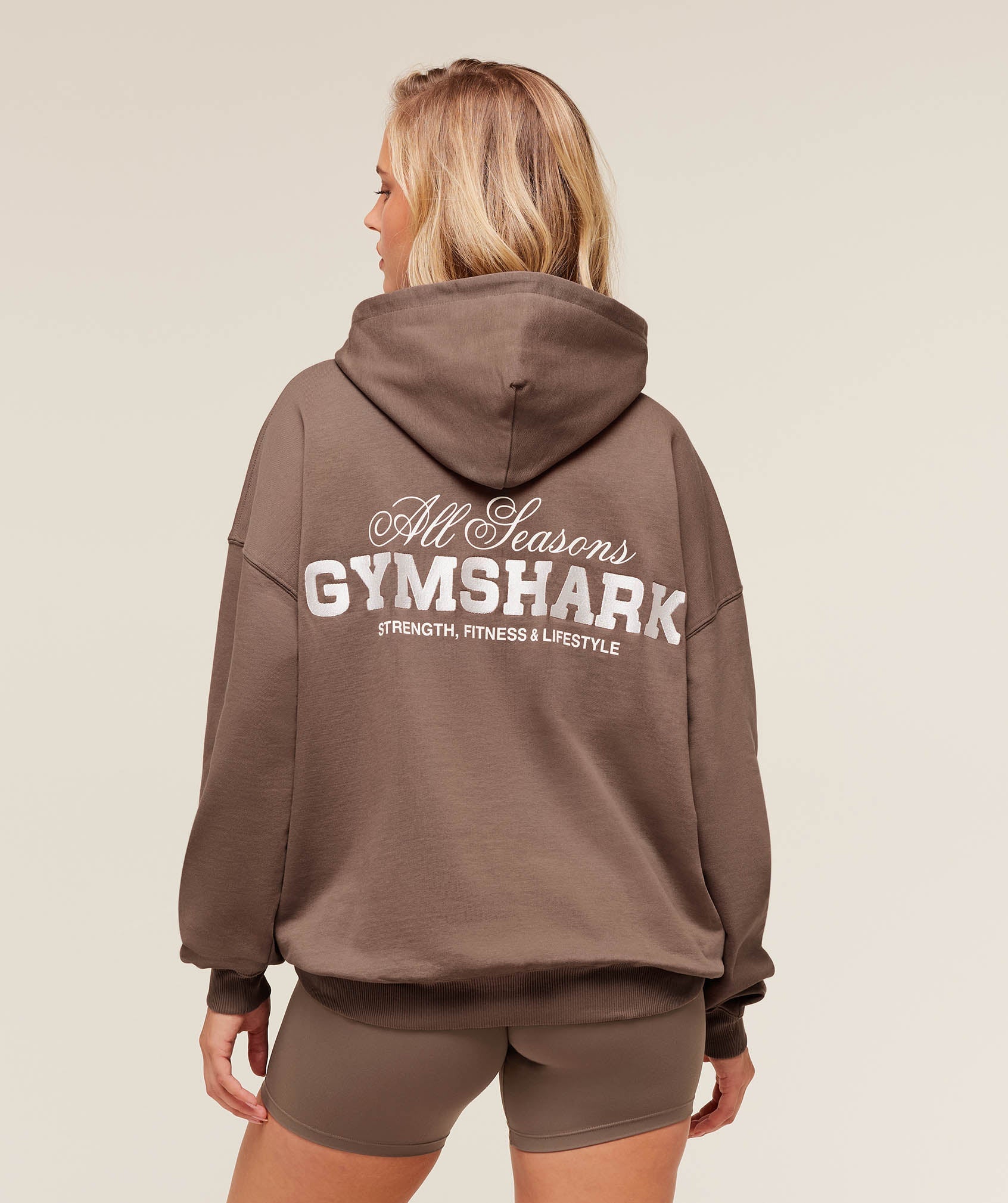 All Seasons Graphic Hoodie - Soft Brown — imagem 1