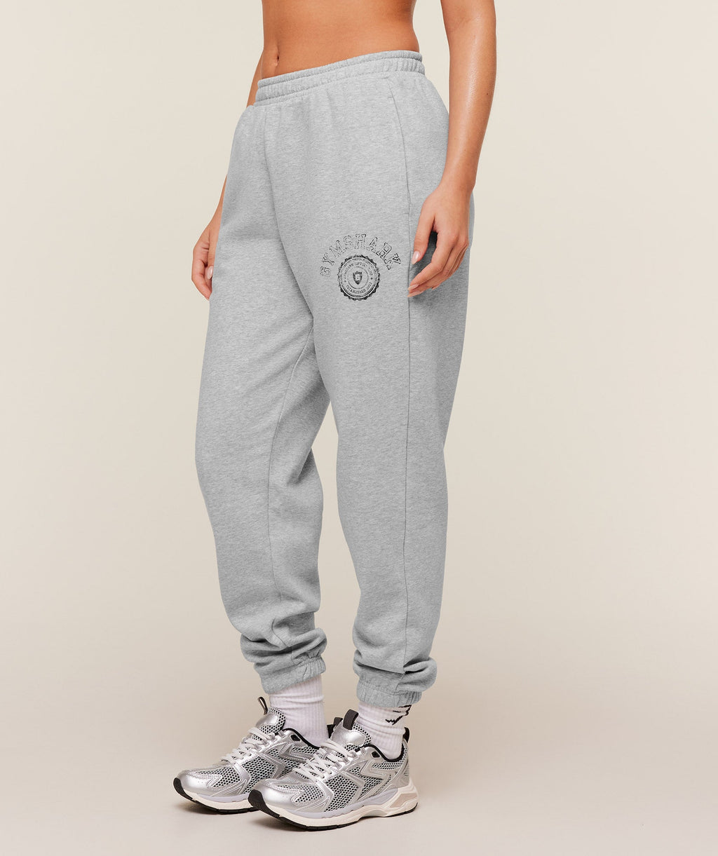 Worn Crest Graphic Joggers - Light Grey Core Marl — imagem 3