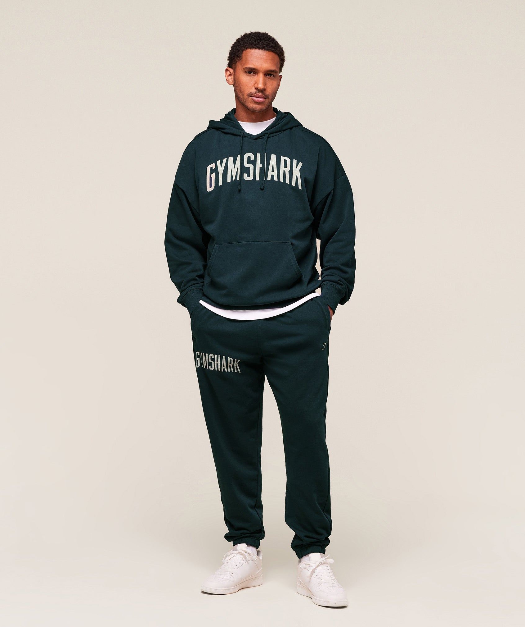 Worn Graphic Joggers - Deep Petrol Blue — imagem 5