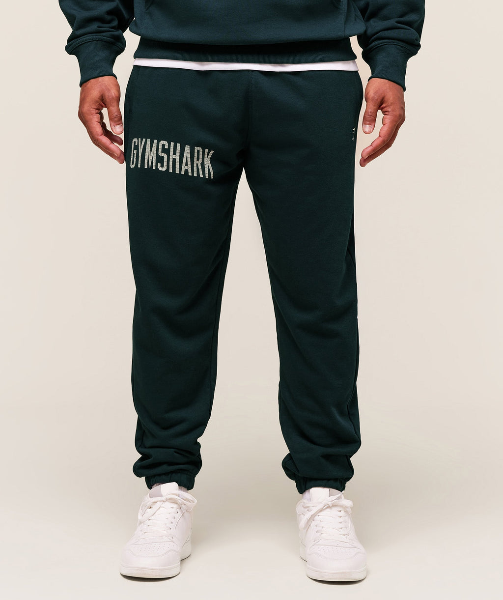 Worn Graphic Joggers - Deep Petrol Blue — imagem 1