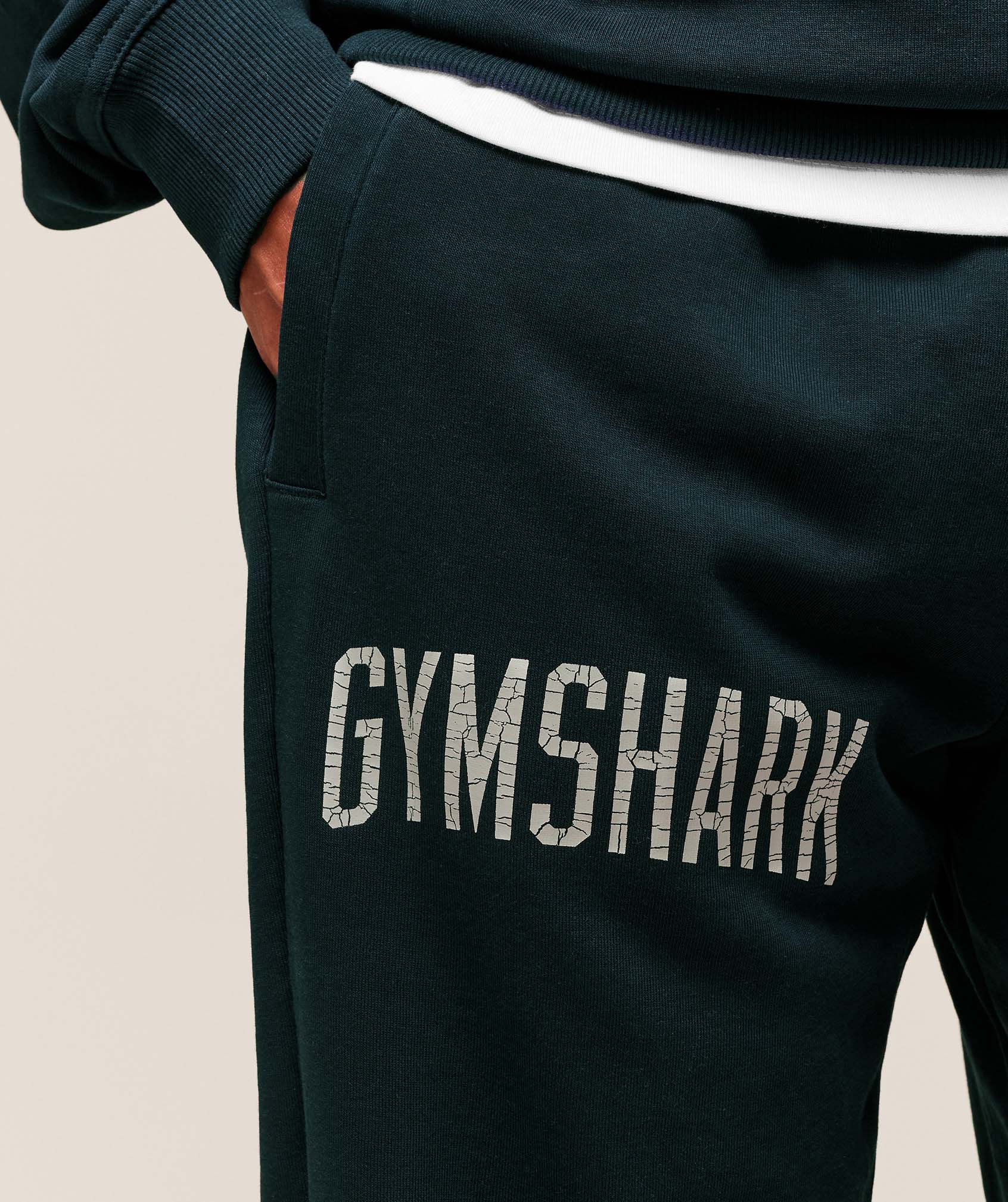 Worn Graphic Joggers - Deep Petrol Blue — imagem 4