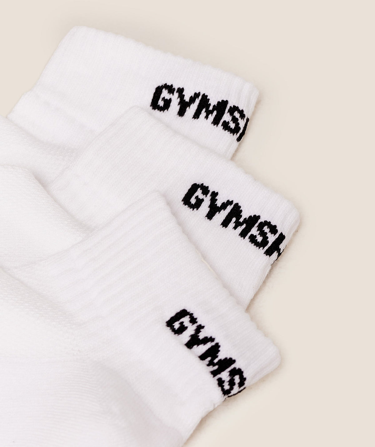 GS Jacquard Quarter Socks 3pk - White — imagem 2