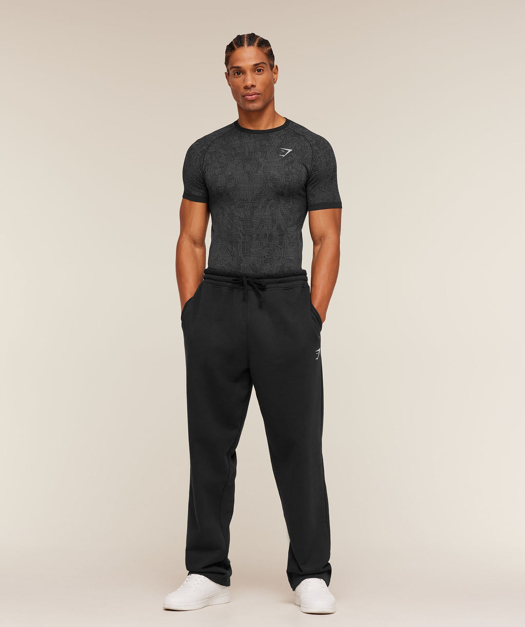 Geo Seamless Grid T-Shirt - Black/Smokey Grey — imagem 6