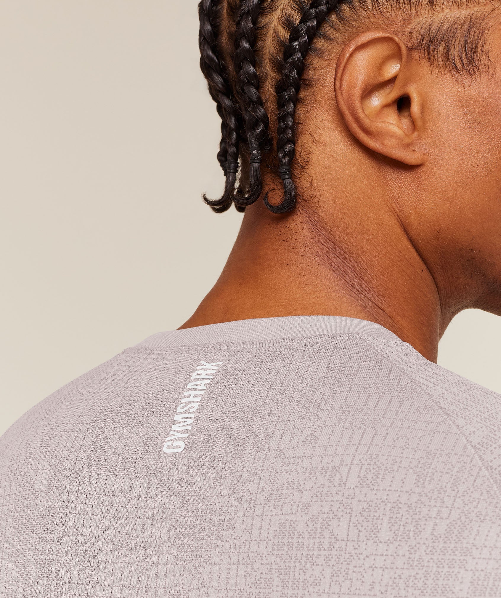 Geo Seamless Grid T-Shirt - Dawn Purple/Dusk Purple — imagem 7