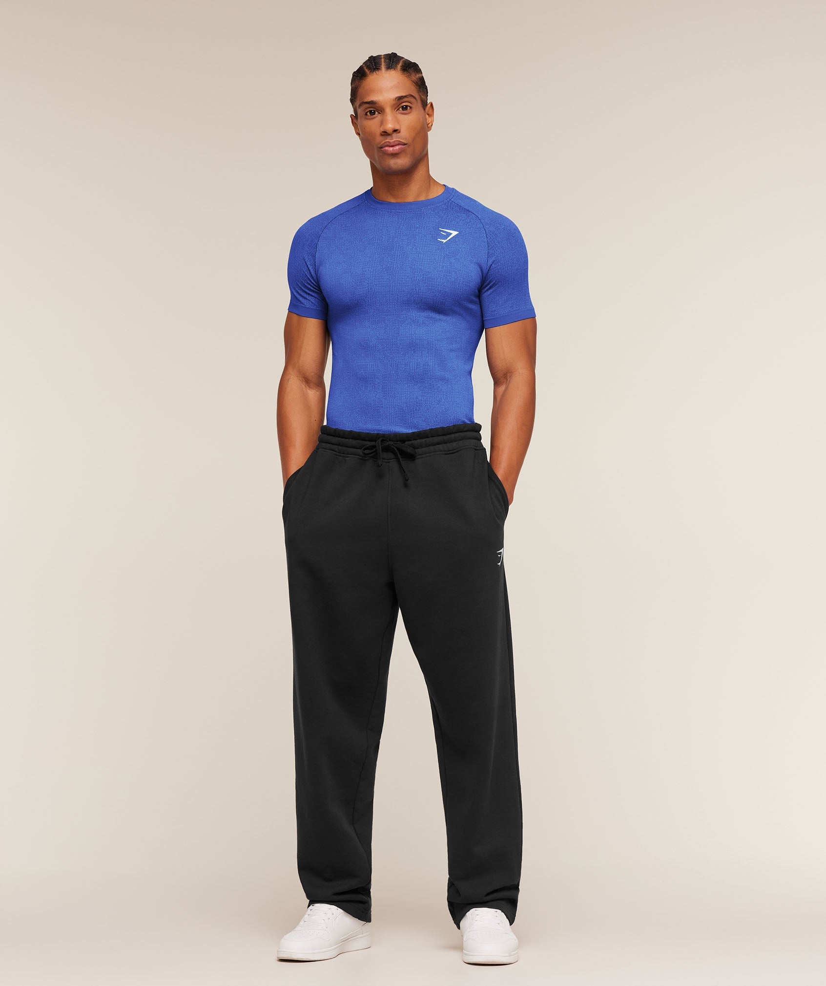 Geo Seamless Grid T-Shirt - Force Blue/Steady Purple — imagem 5