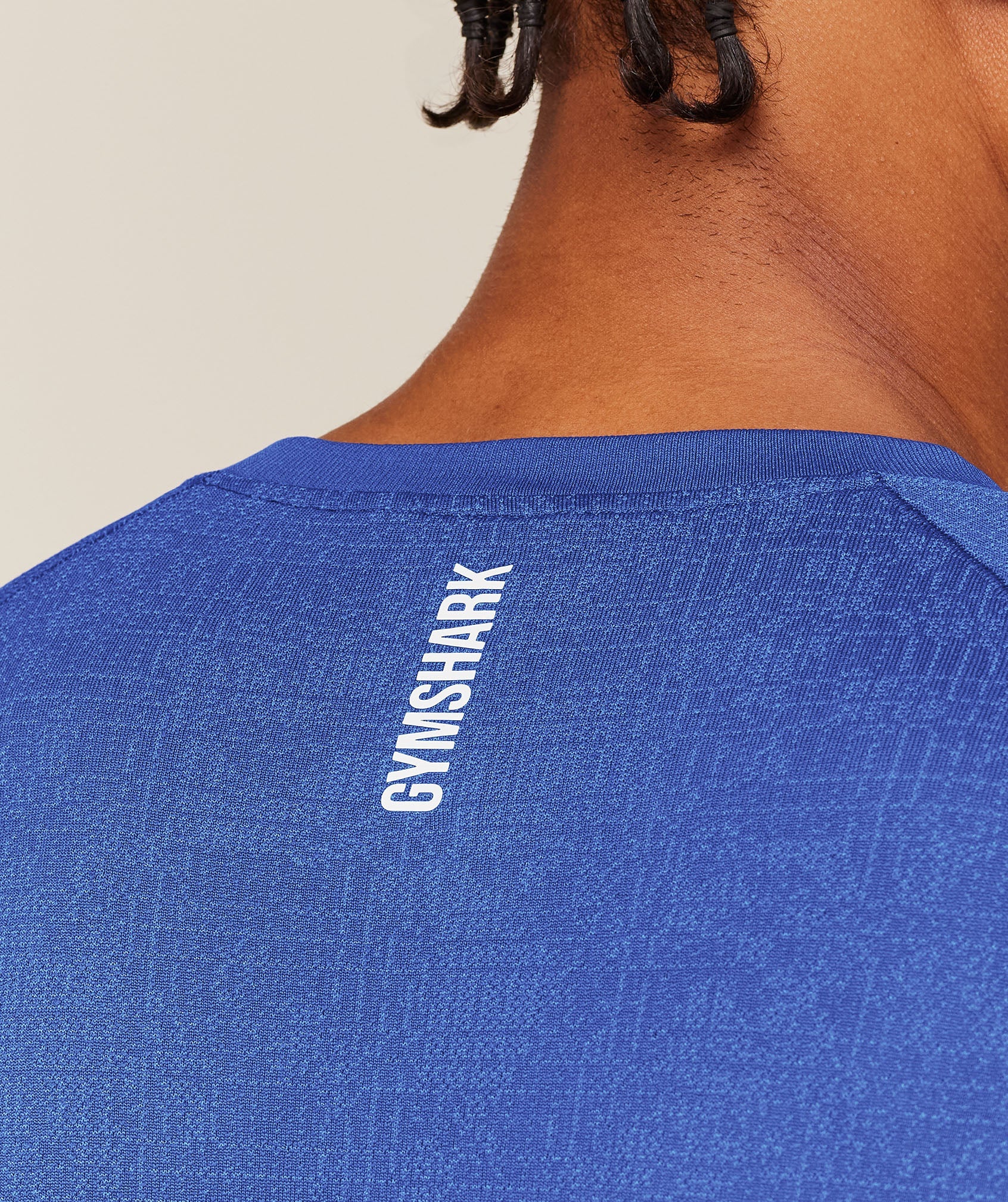 Geo Seamless Grid T-Shirt - Force Blue/Steady Purple — imagem 7