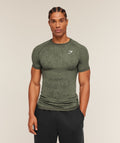 Geo Seamless Grid T-Shirt - Strength Green/Haze Green — imagem 1