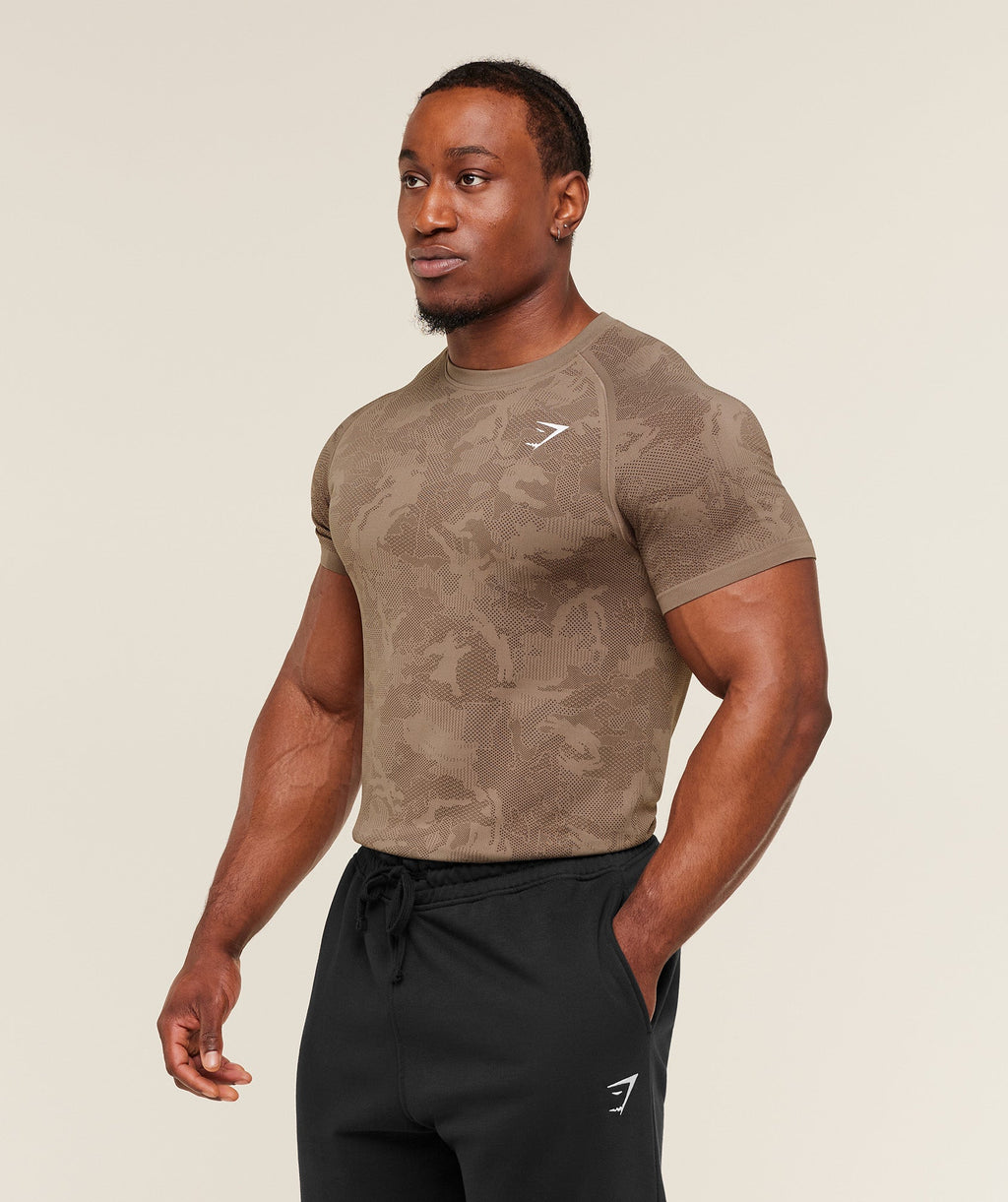 Geo Seamless T-Shirt - Lifestyle Brown /  Archive Brown — imagem 3