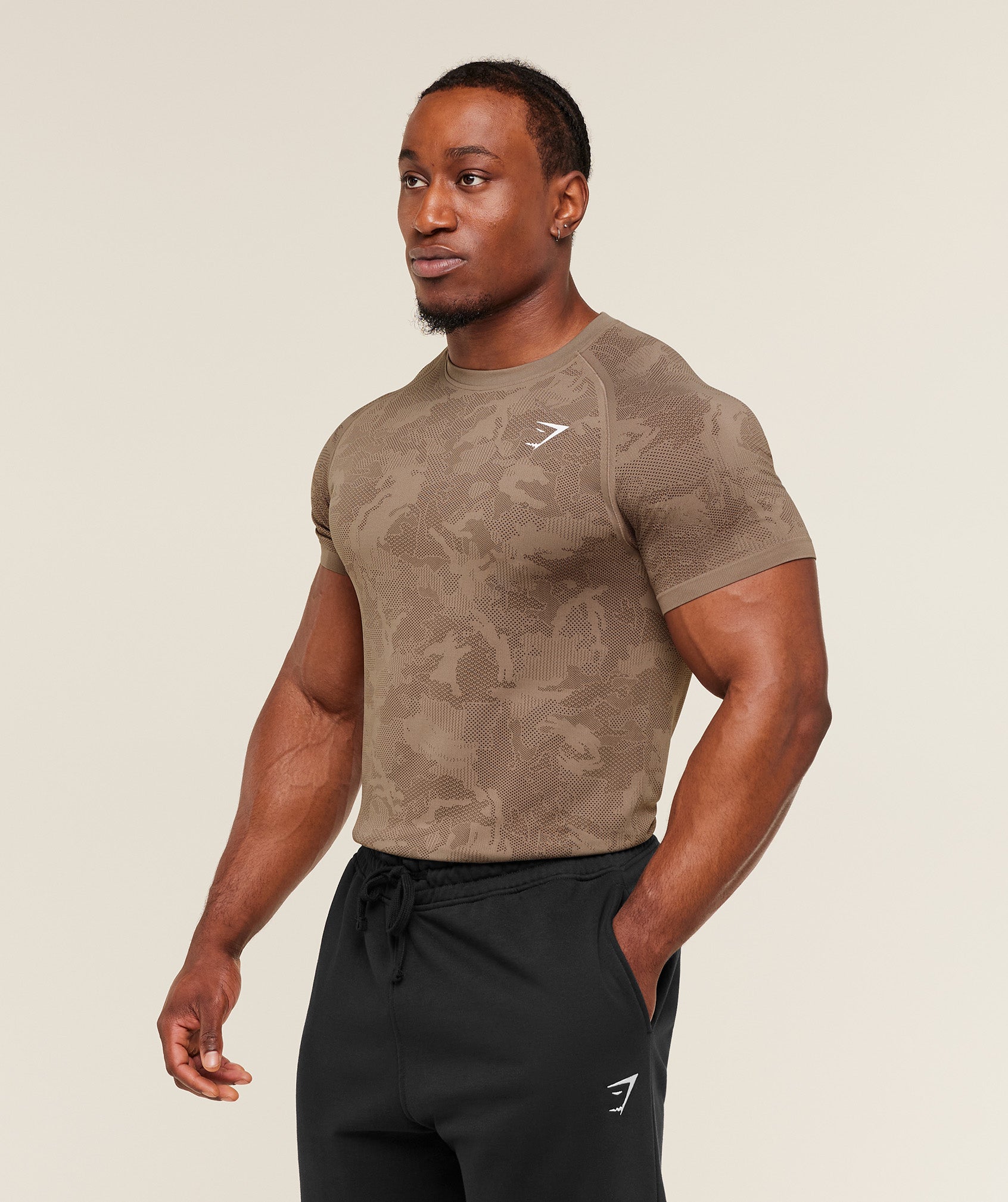 Geo Seamless T-Shirt - Lifestyle Brown /  Archive Brown — imagem 3