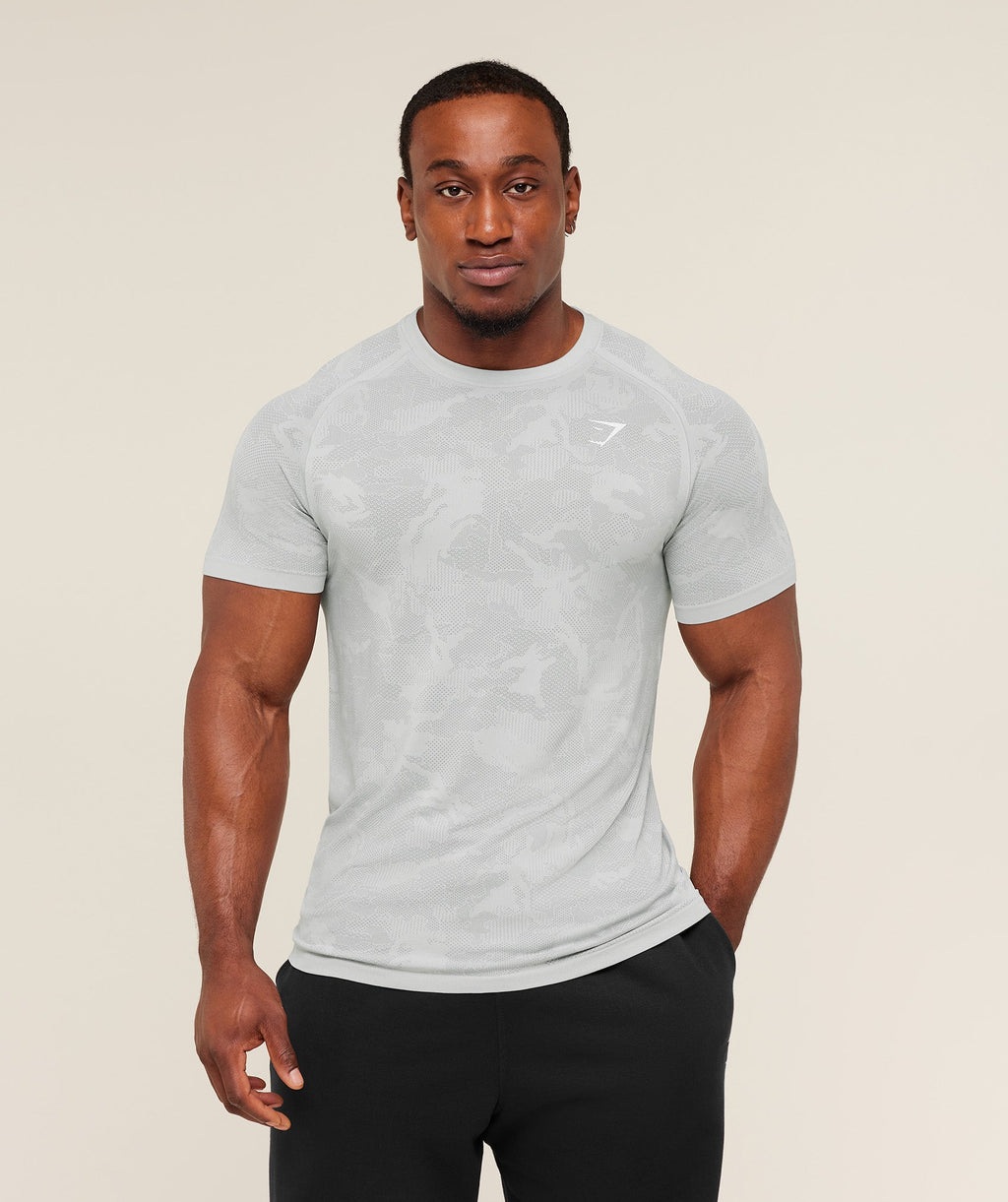 Geo Seamless T-Shirt - Light Grey/Smokey Grey — imagem 4