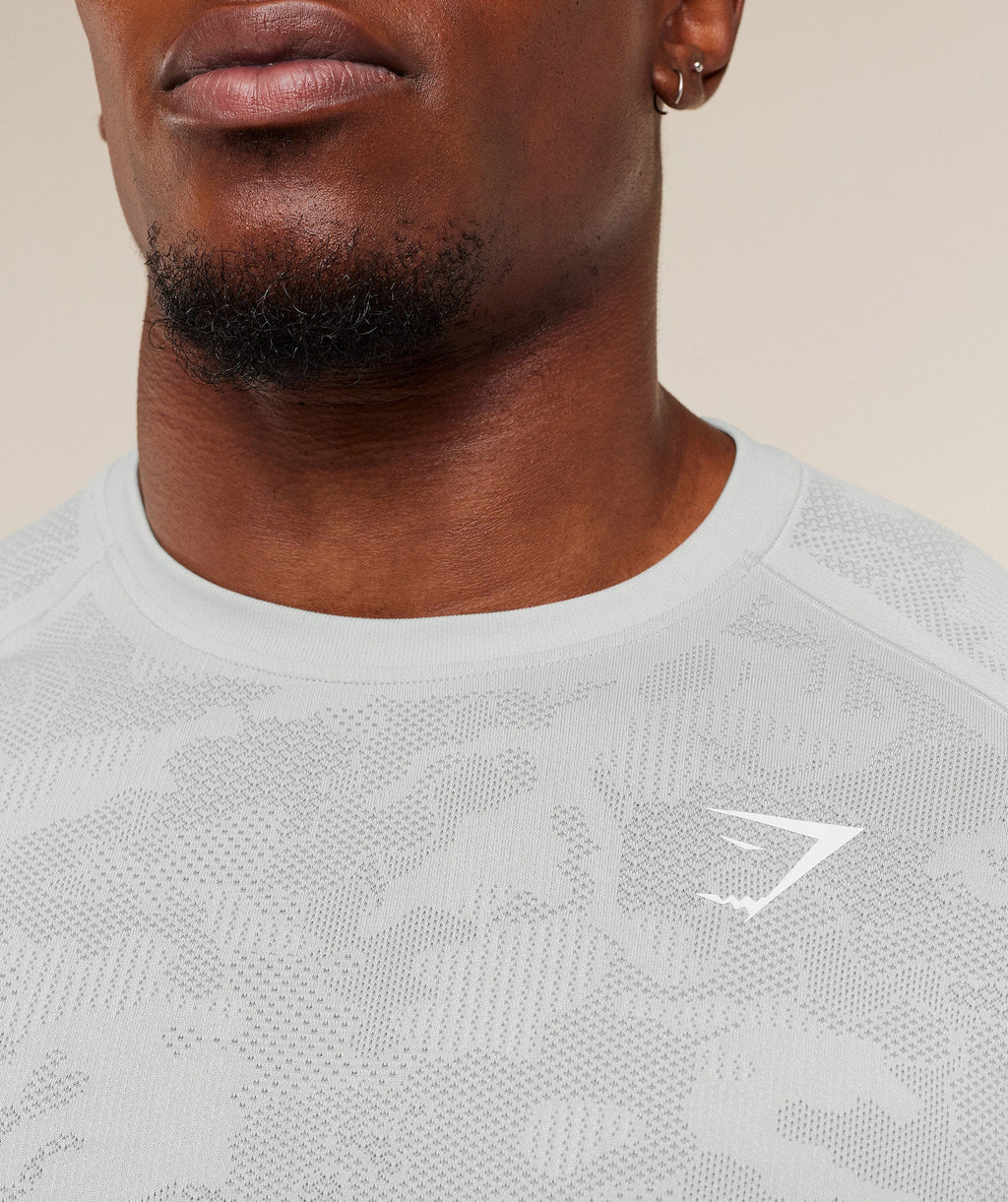 Geo Seamless T-Shirt - Light Grey/Smokey Grey — imagem 6