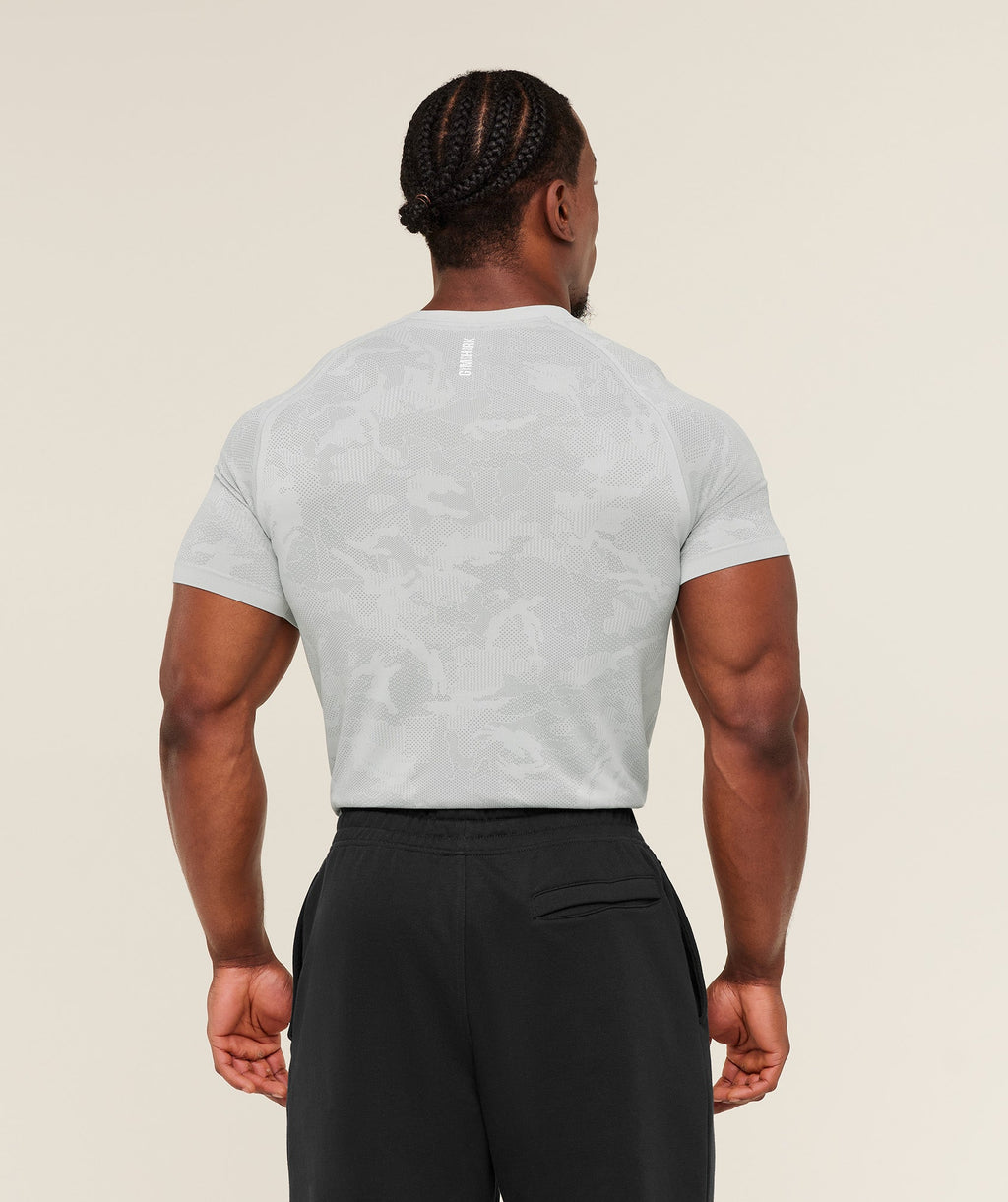 Geo Seamless T-Shirt - Light Grey/Smokey Grey — imagem 2
