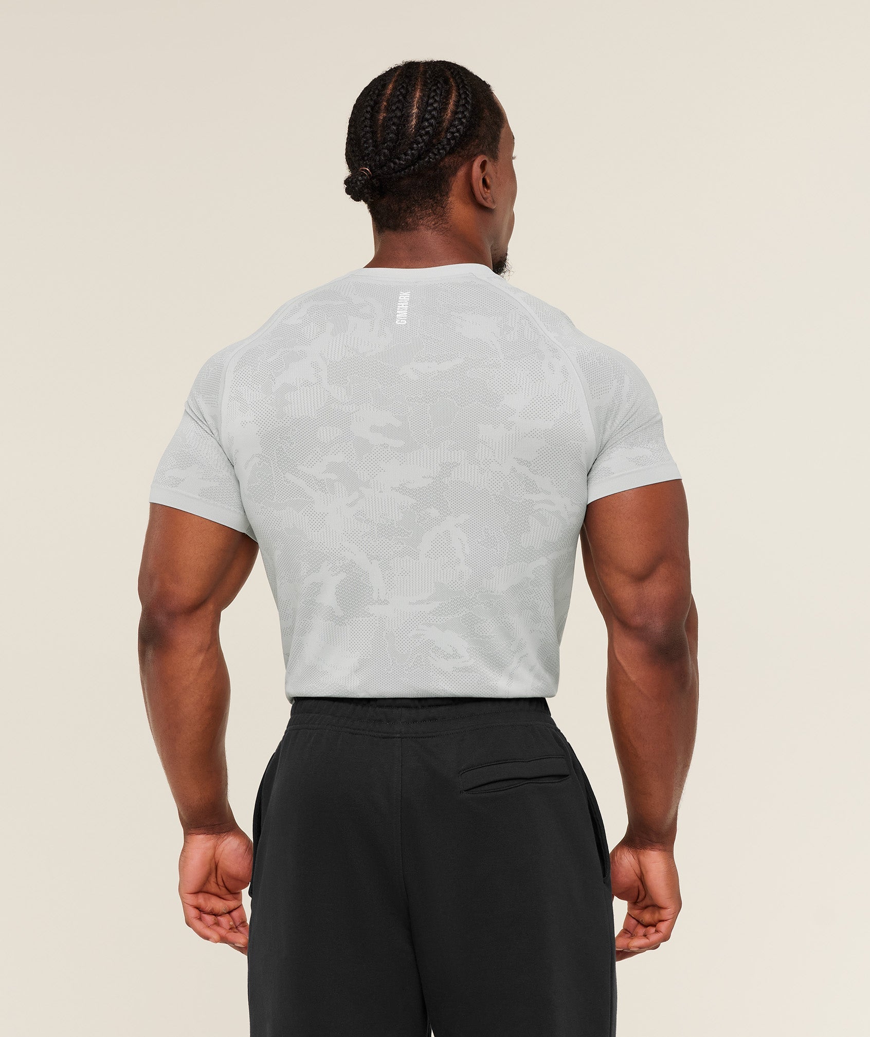 Geo Seamless T-Shirt - Light Grey/Smokey Grey — imagem 2