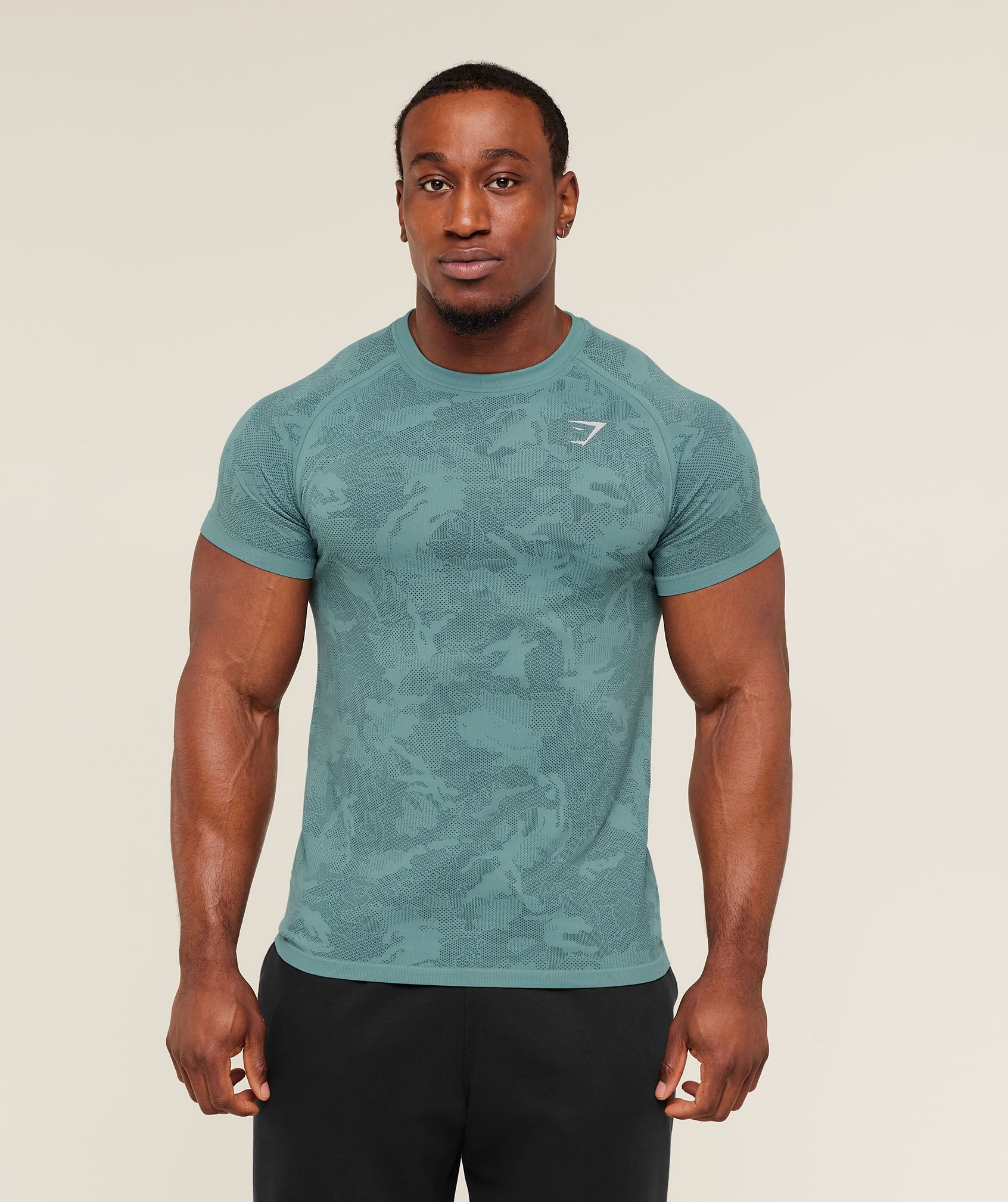 Geo Seamless T-Shirt - Storm Blue /  Stealth Blue — imagem 5