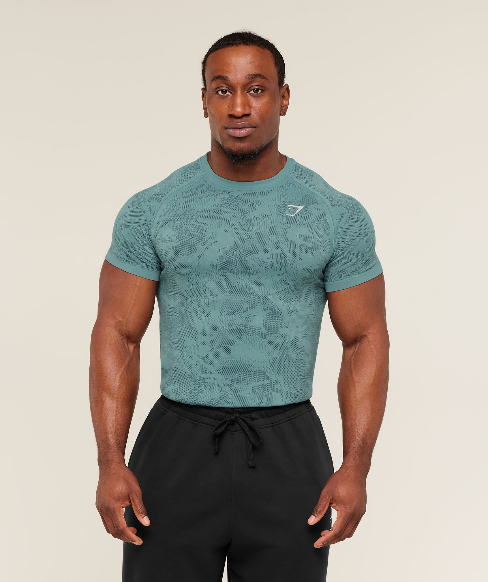 Geo Seamless T-Shirt - Storm Blue /  Stealth Blue — imagem 1