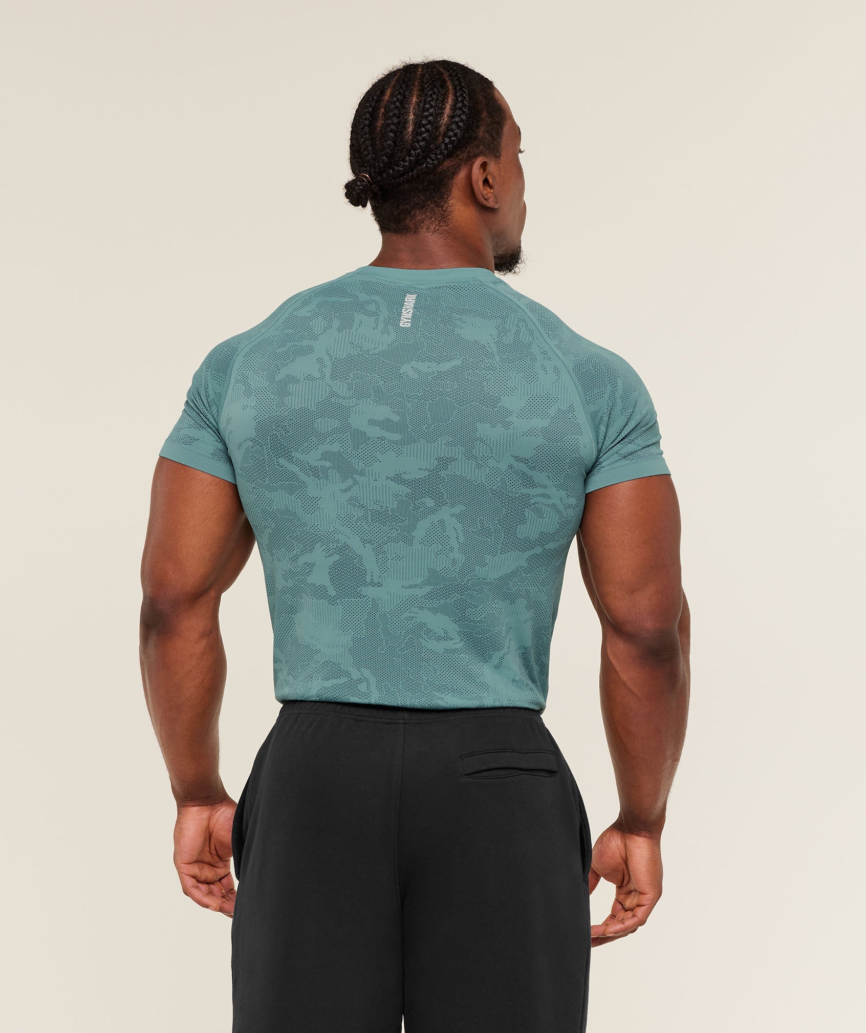 Geo Seamless T-Shirt - Storm Blue /  Stealth Blue — imagem 2