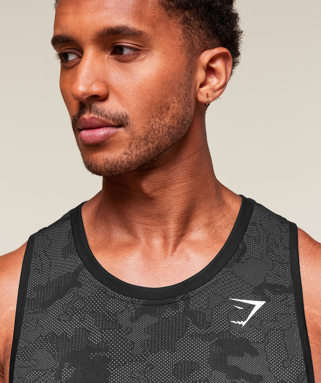 Geo Seamless Tank - Black/Charcoal Grey — imagem 5