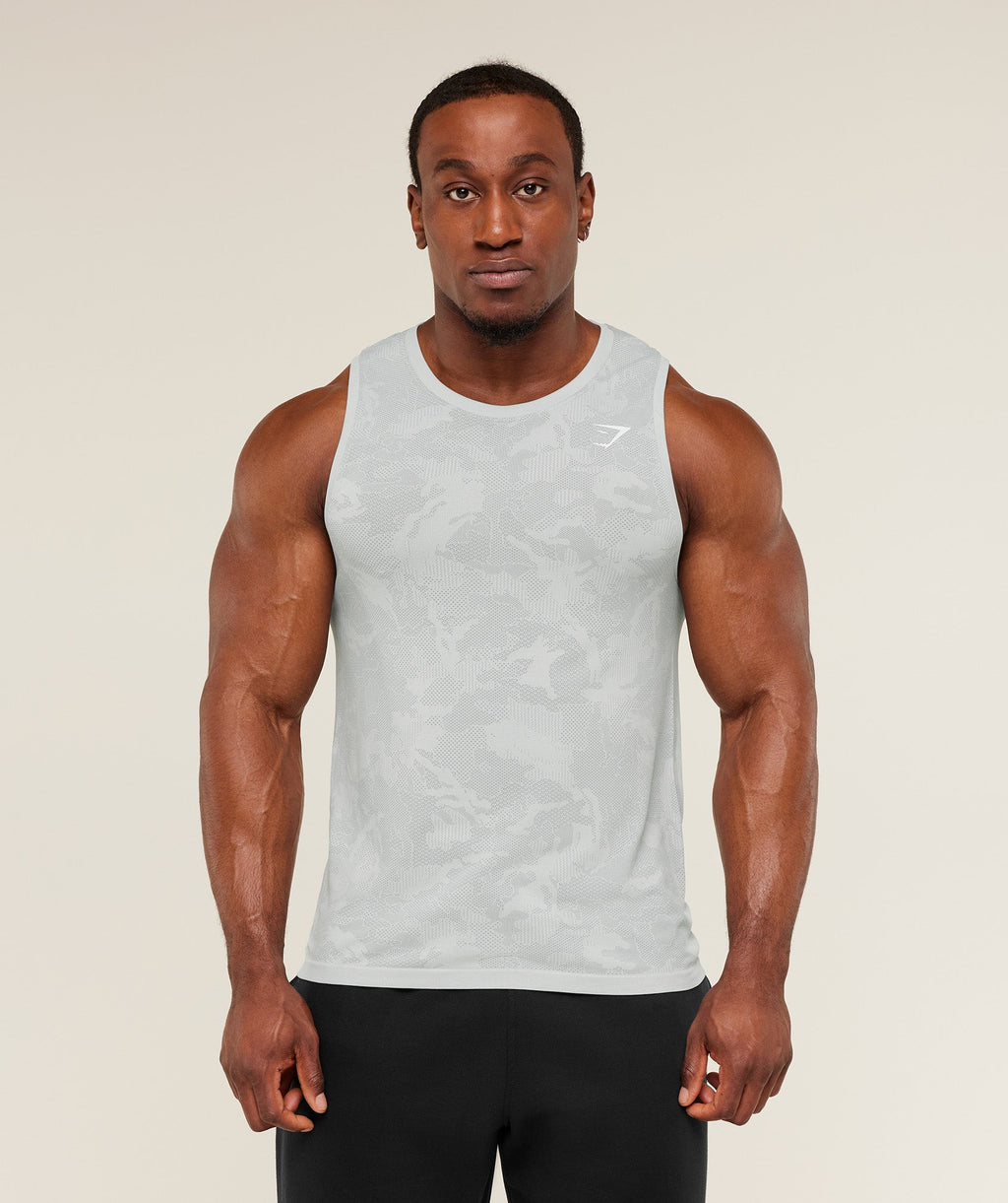 Geo Seamless Tank - Light Grey/Smokey Grey — imagem 4
