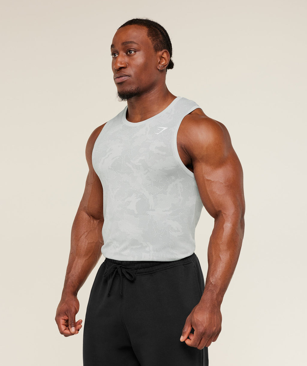 Geo Seamless Tank - Light Grey/Smokey Grey — imagem 3