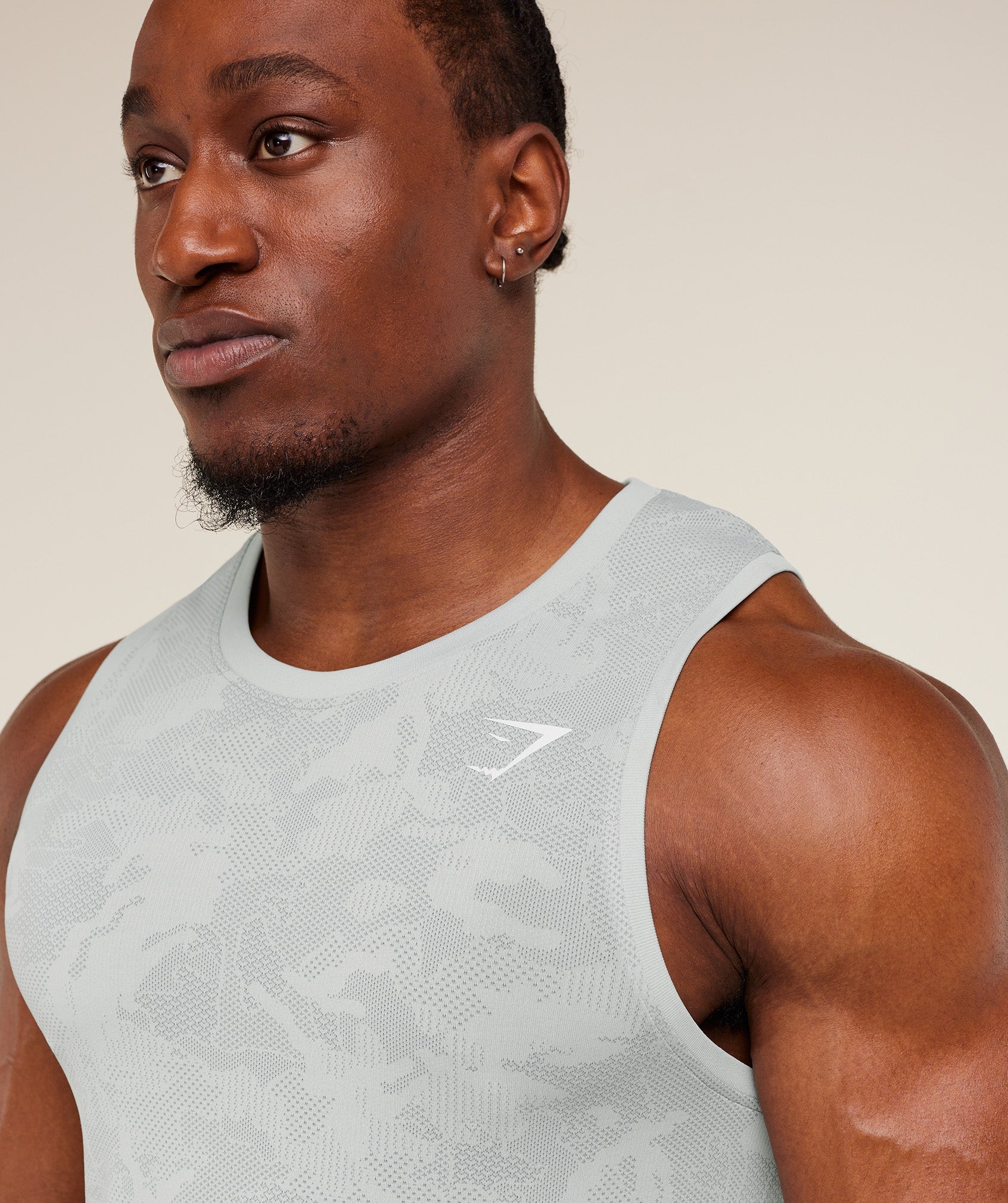 Geo Seamless Tank - Light Grey/Smokey Grey — imagem 6