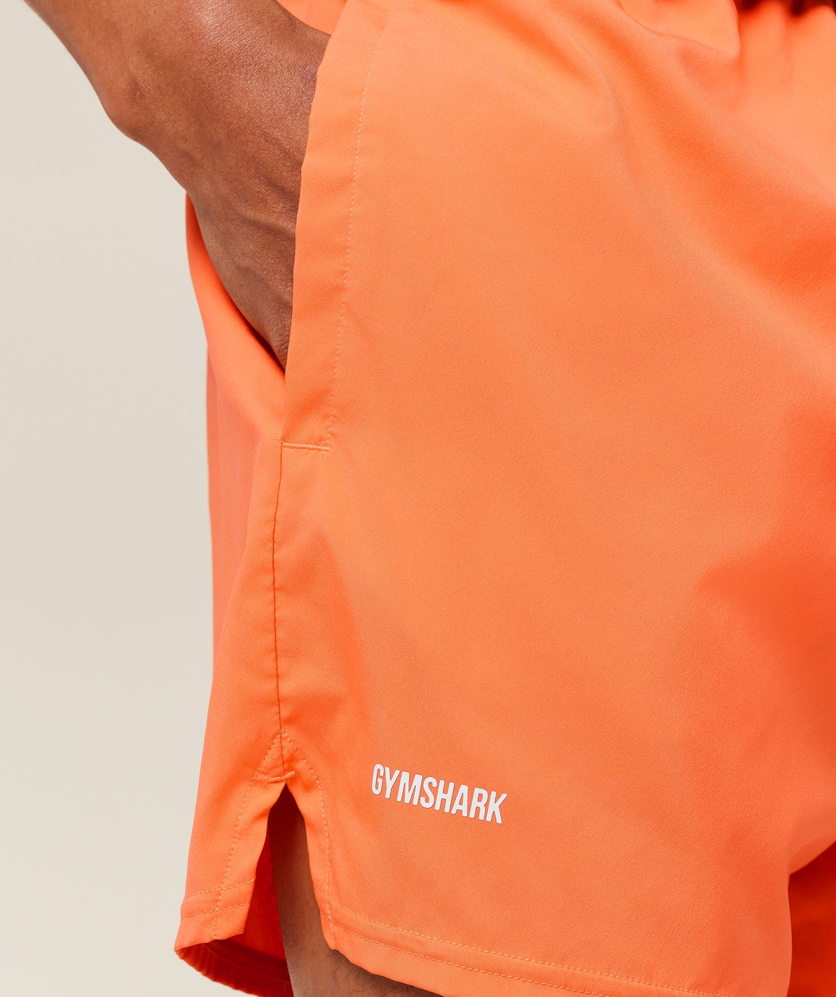 Train 5" Shorts - Dayglow Peach — imagem 6