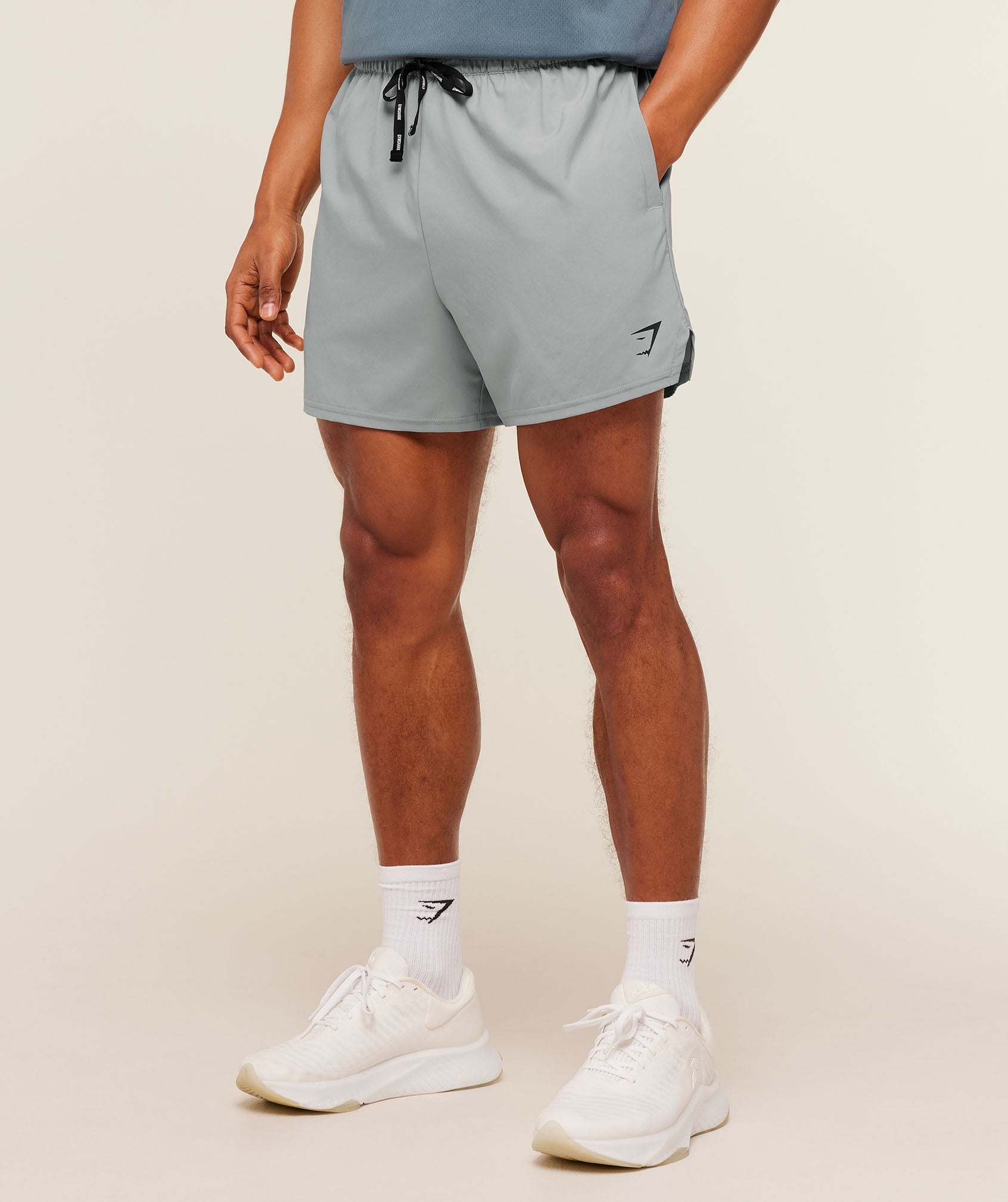 Train 5" Shorts - Smokey Grey — imagem 1
