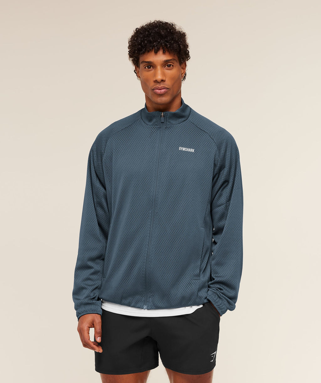 Train Zip Through Jacket - Stealth Blue — imagem 1