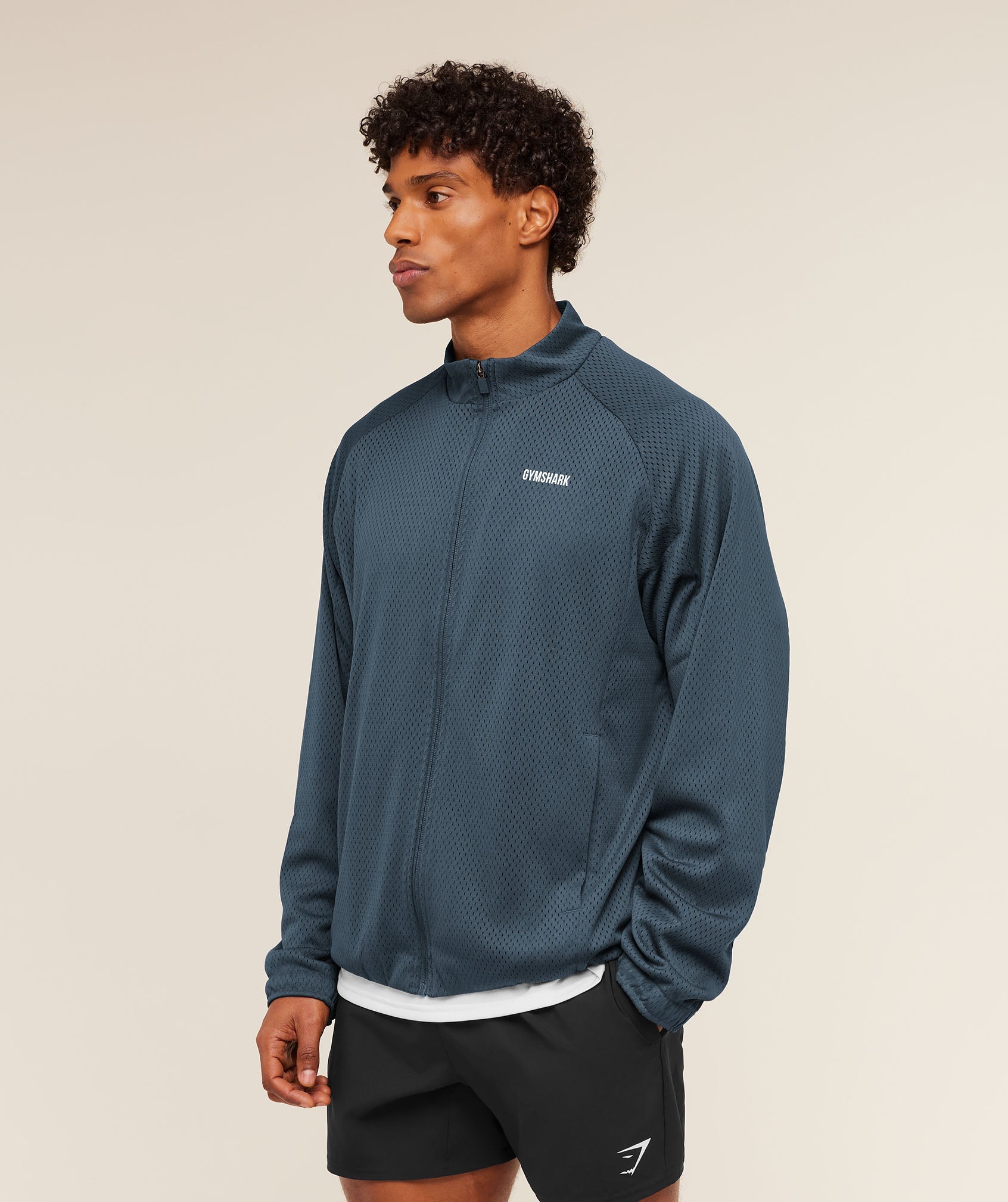 Train Zip Through Jacket - Stealth Blue — imagem 3