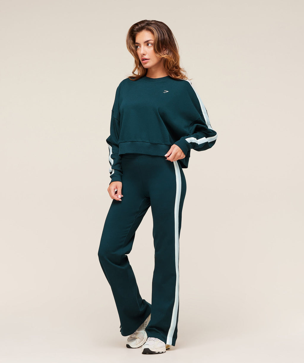Piping Midi Crew Neck - Deep Petrol Blue/Smoke Blue/Soft White — imagem 4
