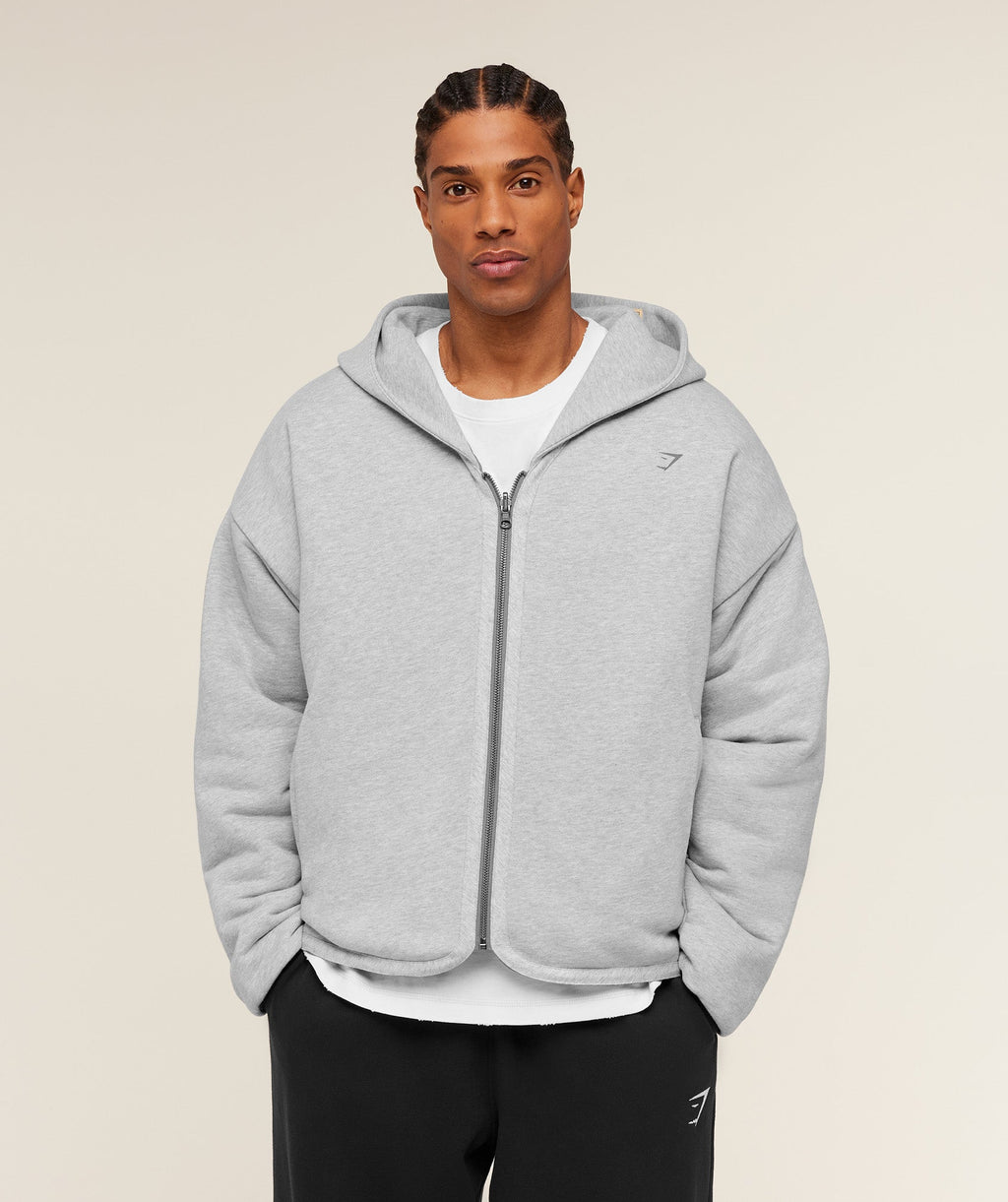 Gymshark x Saalt Studios Jacket - GS Utility Green/GUILLE Core Grey Marl — imagem 9