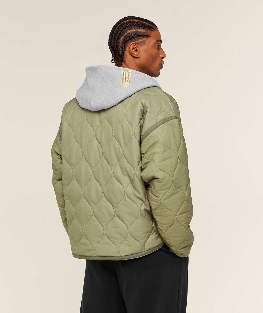 Gymshark x Saalt Studios Jacket - GS Utility Green/GUILLE Core Grey Marl — imagem 3
