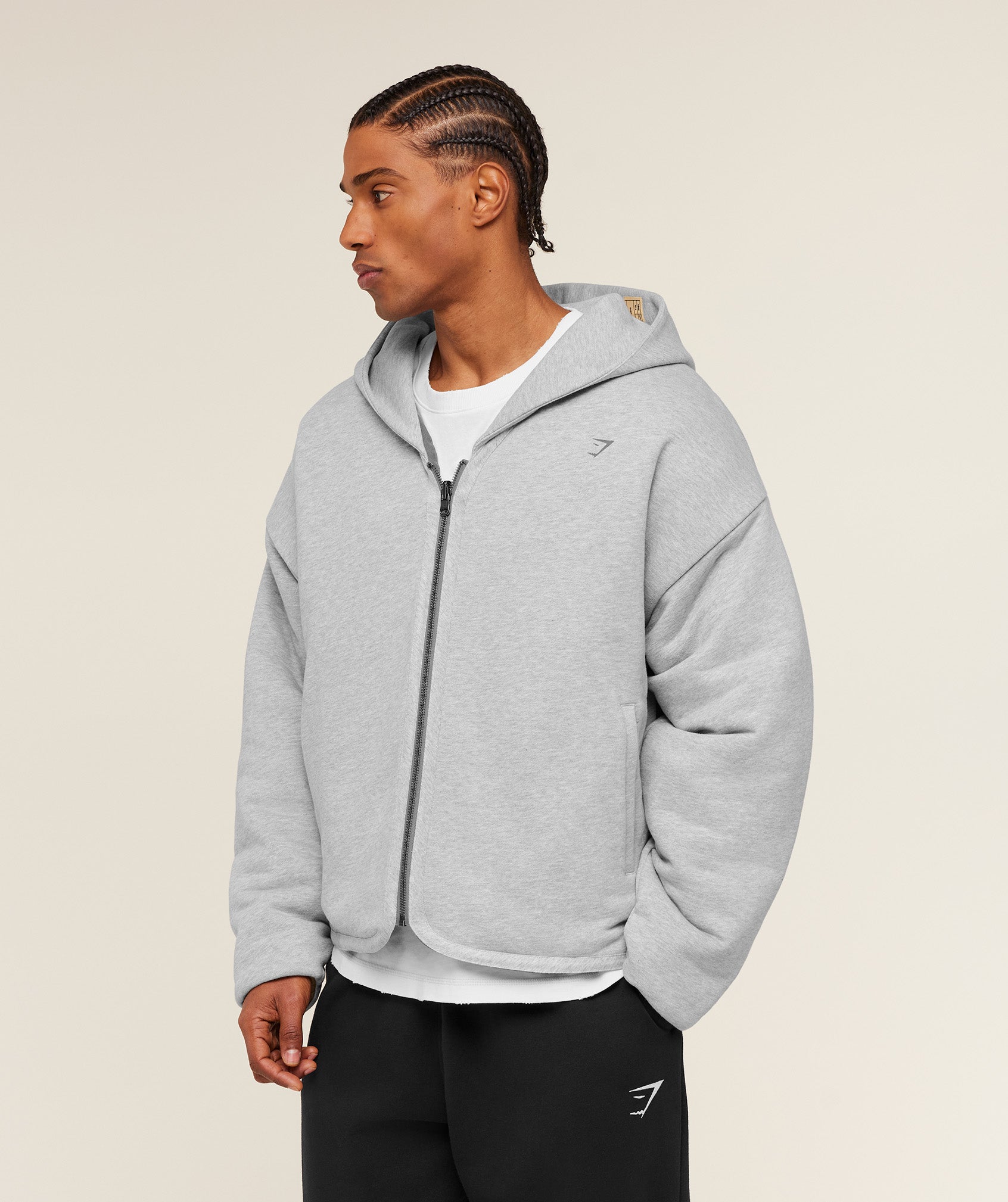 Gymshark x Saalt Studios Jacket - GS Utility Green/GUILLE Core Grey Marl — imagem 11